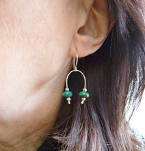 Load image into Gallery viewer, Turquoise Archway Earrings