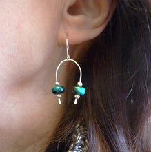 Load image into Gallery viewer, Turquoise Archway Earrings