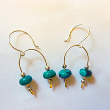 Load image into Gallery viewer, Turquoise Archway Earrings