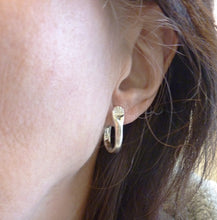 Load image into Gallery viewer, Wave Doll Hand Hoop Earrings