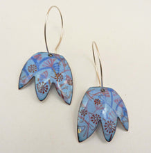 Load image into Gallery viewer, Wildflower Enamel Hoop Earrings
