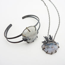 Load image into Gallery viewer, Rainbow Moonstone Cuff Bracelet