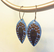 Load image into Gallery viewer, Sea Anemone Enamel Hoop Earrings