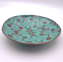 Load image into Gallery viewer, Celtic Pattern Bowl, Hand-Enamel Hammered Copper Bowl