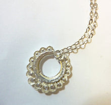 Load image into Gallery viewer, Coquille Necklace, Scallop Fan, Bronze or Sterling Silver