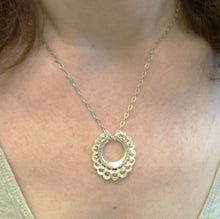 Load image into Gallery viewer, Coquille Necklace, Scallop Fan, Bronze or Sterling Silver
