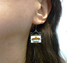 Load image into Gallery viewer, Fit For A Queen Earrings, Vintage Glass Crown