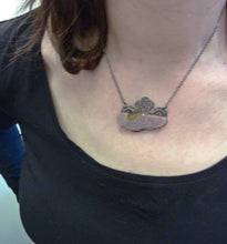 Load image into Gallery viewer, Double Lace Agate Pendant, OOAK