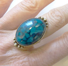 Load image into Gallery viewer, Dragon's Vein Agate Ring, Size 7.5