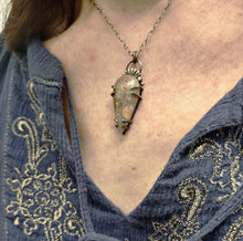 Load image into Gallery viewer, Fossil Coral Fan Necklace