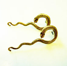 Load image into Gallery viewer, Medusa Snake Earrings, Bronze or Sterling Silver