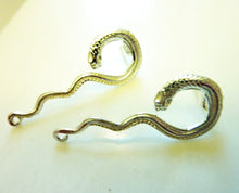 Load image into Gallery viewer, Medusa Snake Earrings, Bronze or Sterling Silver