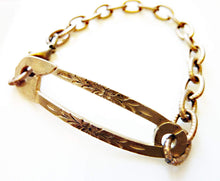 Load image into Gallery viewer, Safety First Pin Bracelet, Bronze or Sterling Silver