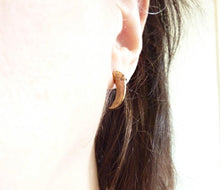 Load image into Gallery viewer, Coyote Claw Earrings, Solid Bronze or Sterling Silver