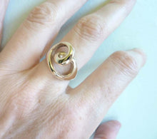 Load image into Gallery viewer, Spiral Heart Ring, Bronze or Sterling Silver