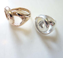 Load image into Gallery viewer, Spiral Heart Ring, Bronze or Sterling Silver