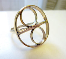 Load image into Gallery viewer, Double Eclipse Ring, Geometric Mod Ring