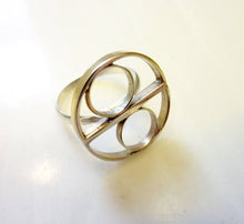 Load image into Gallery viewer, Double Eclipse Ring, Geometric Mod Ring