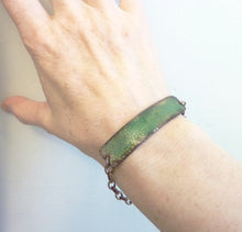 Load image into Gallery viewer, Snakeskin Copper Enamel Bracelet
