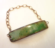 Load image into Gallery viewer, Snakeskin Copper Enamel Bracelet