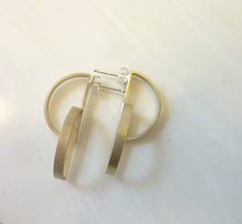 Load image into Gallery viewer, Eclipse Earrings, 3D Double Half-Circle