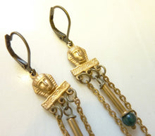 Load image into Gallery viewer, Pharaoh Aventurine Earrings