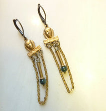 Load image into Gallery viewer, Pharaoh Aventurine Earrings