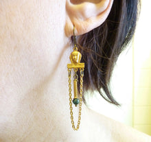 Load image into Gallery viewer, Pharaoh Aventurine Earrings