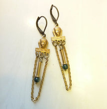 Load image into Gallery viewer, Pharaoh Aventurine Earrings