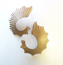 Load image into Gallery viewer, Mermaid's Tail Earrings, Bronze or Sterling Silver
