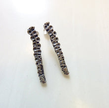 Load image into Gallery viewer, Tentacle Stud Earrings, Bronze or Sterling Silver