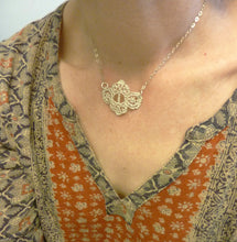 Load image into Gallery viewer, Little Lace Pendant, Sterling Silver or Bronze