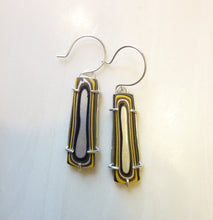 Load image into Gallery viewer, Nissan Fordite Earrings, Detroit Agate, Motor City