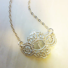 Load image into Gallery viewer, Little Lace Pendant, Sterling Silver or Bronze