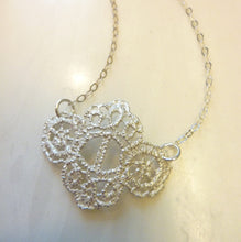 Load image into Gallery viewer, Little Lace Pendant, Sterling Silver or Bronze