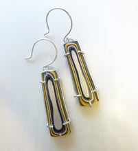 Load image into Gallery viewer, Nissan Fordite Earrings, Detroit Agate, Motor City