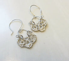 Load image into Gallery viewer, Moroccan Lace Dangle Earrings, Sterling Silver or Bronze