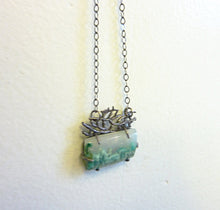 Load image into Gallery viewer, Plume Moss Agate Sea Lace Pendant