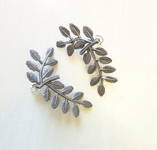 Load image into Gallery viewer, Laurel Wreath Post Earrings, Bronze or Sterling Silver Leaves