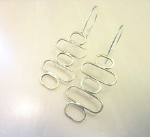 Load image into Gallery viewer, Stacked Ovals Earrings, Modern Geometry