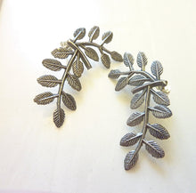 Load image into Gallery viewer, Laurel Wreath Post Earrings, Bronze or Sterling Silver Leaves