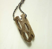 Load image into Gallery viewer, Gio Cholla Pendant, Bronze or Sterling Silver, Cactus Wood Necklace
