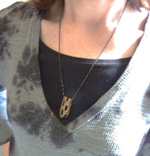 Load image into Gallery viewer, Gio Cholla Pendant, Bronze or Sterling Silver, Cactus Wood Necklace