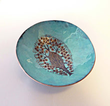 Load image into Gallery viewer, Sea Anemone Bowl, Enamel on Copper Hammered Bowl