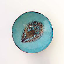 Load image into Gallery viewer, Sea Anemone Bowl, Enamel on Copper Hammered Bowl