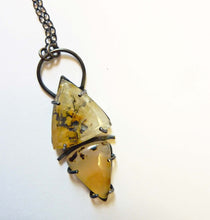 Load image into Gallery viewer, Dendritic Agate Necklace, Montana Agate, OOAK