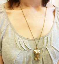 Load image into Gallery viewer, Torso Pendant, Doll Body Necklace, Bronze or Sterling Silver