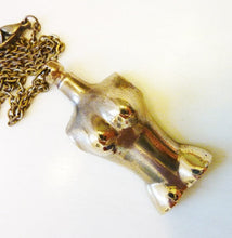 Load image into Gallery viewer, Torso Pendant, Doll Body Necklace, Bronze or Sterling Silver