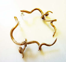 Load image into Gallery viewer, Grapevine Post Earrings, Bronze or Sterling Silver