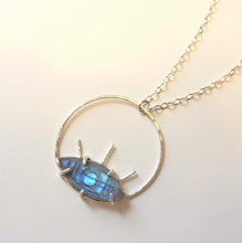 Load image into Gallery viewer, Labradorite Eye of the Sun Pendant